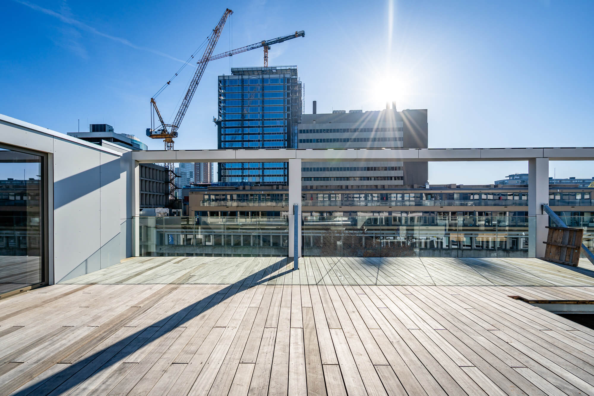 dakterras plein kantoren stadhuisplein rotterdam
